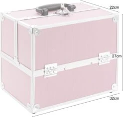 AREBOS Cosmeticakoffer Beauty Case Multikoffer 15 L Roze -Cosmetica winkel 1200x1145 2