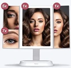 Merkloos Make-up Spiegel Met LED Verlichting 10x Vergroot 6 Merkloos Make-up Spiegel Met LED Verlichting 10x Vergroot -Cosmetica winkel 1200x1153 1