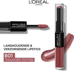 L’Oréal Paris Lippenstift Infaillible 24H - 801 Toujours Toffee 5 Ml 13 L’Oréal Paris Lippenstift Infaillible 24H - 801 Toujours Toffee 5 Ml -Cosmetica winkel 1200x1157 2
