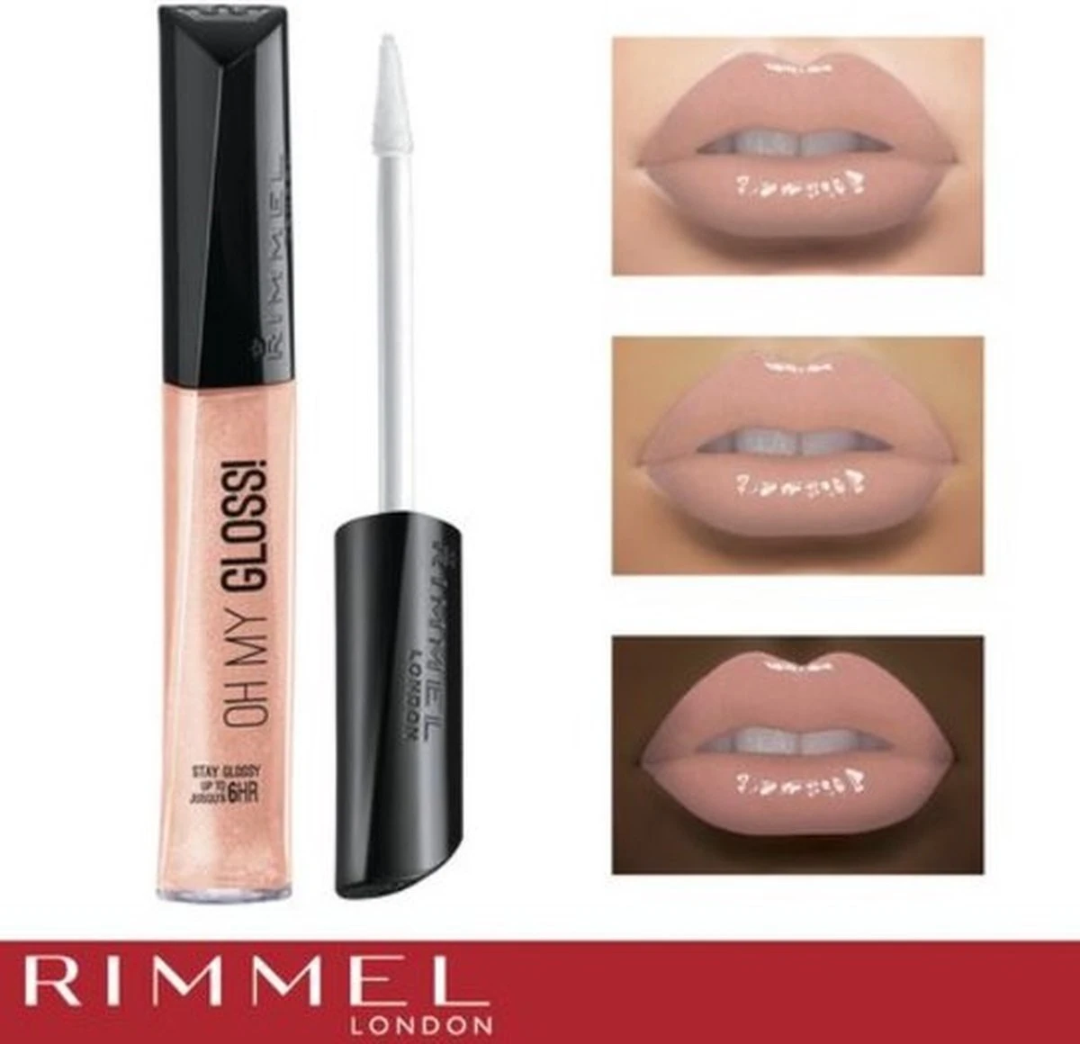 Rimmel London Oh My Gloss! - Non Stop Glamour - Lipgloss 2 Rimmel London Oh My Gloss! - Non Stop Glamour - Lipgloss - Afbeelding 2