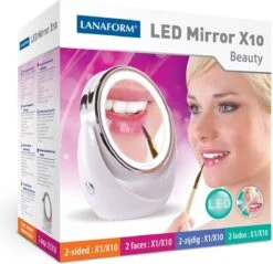 Lanaform X10 Spiegel Met Ringverlichting - Make-upspiegel - Ø11cm 17 Lanaform X10 Spiegel Met Ringverlichting - Make-upspiegel - Ø11cm -Cosmetica winkel 1200x1162 2