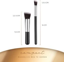 Evvie Set Van 10 Make-up Kwasten Kabuki - Zwart-Zilver 16 Evvie Set Van 10 Make-up Kwasten Kabuki - Zwart-Zilver -Cosmetica winkel 1200x1165 28