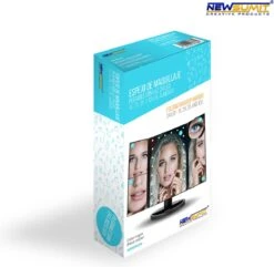 Make-Up Spiegel Met LED Verlichting - Zwart - Vergrootspiegels - Cosmetica/ Visagie Spiegel - 180° Draaibaar - Werkt Op AAA Batterijen én USB - Inclusief USB Kabel -Cosmetica winkel 1200x1170 43