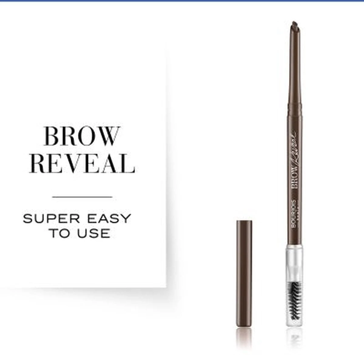 Bourjois Brow Reveal Wenkbrauwpotlood - 003 Brown 2 Bourjois Brow Reveal Wenkbrauwpotlood - 003 Brown - Afbeelding 2