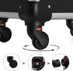 XXL PRO Visagie Beauty Case Koffer Trolley - Nagelkoffer Op Wielen Voor Makeup Of Cosmetica - Grote Uitklapbare Opbergsysteem Nagel Styliste Kapster - Zwart -Cosmetica winkel 1200x1171 2