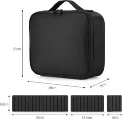Cosmetica Koffer - Make-up Koffer Met Verstelbare Vakken - Visagie En Nagelstyliste Beauty Koffer - 26x23x9CM 23 Cosmetica Koffer - Make-up Koffer Met Verstelbare Vakken - Visagie En Nagelstyliste Beauty Koffer - 26x23x9CM -Cosmetica winkel 1200x1171 4