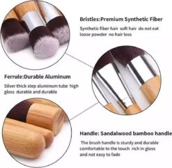 10-delig Bamboe Make-up Geschenkset- Make-up Kwasten - Make Up Brush- Poederkwast -Make Up Penselen Set -Foundation Kwast- Poeder Kwast- Concealer Brush- Lip Brush -Cosmetica winkel 1200x1171 7