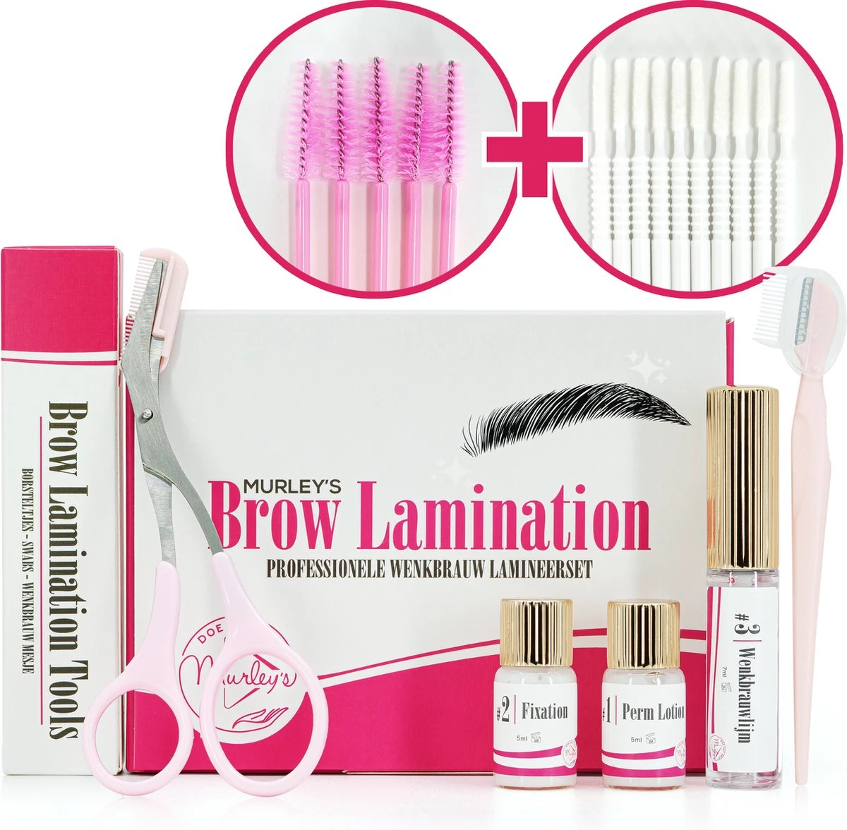 MURLEY'S Brow Lamination Kit - Brow Lift - Starterkit - Wenkbrauwlifting Set - Langdurig Perfecte Wenkbrauwen 1 MURLEY'S Brow Lamination Kit - Brow Lift - Starterkit - Wenkbrauwlifting Set - Langdurig Perfecte Wenkbrauwen