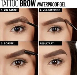 Maybelline Tattoo Brow Waterproof Wenkbrauwgel - 01 Blond -Cosmetica winkel 1200x1182 11