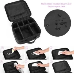 Cosmetica Koffer - Make-up Koffer Met Verstelbare Vakken - Visagie En Nagelstyliste Beauty Koffer - 26x23x9CM 35 Cosmetica Koffer - Make-up Koffer Met Verstelbare Vakken - Visagie En Nagelstyliste Beauty Koffer - 26x23x9CM -Cosmetica winkel 1200x1182 7