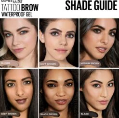 Maybelline Tattoo Brow Waterproof Wenkbrauwgel - 02 Soft Brown -Cosmetica winkel 1200x1183 16