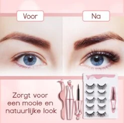Merkloos La Liva Magnetische Wimpers - Inclusief Eyeliner En Wimper Pincet - 5 Magneetjes - Wimperextentions - Wimperlifting Set - Lash Lift -Cosmetica winkel 1200x1184 2