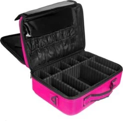 Cosmetica Koffer - Make-up Koffer Met Verstelbare Vakken - Visagie En Nagelstyliste Beauty Koffer - 37x27x13CM - Roze 22 Cosmetica Koffer - Make-up Koffer Met Verstelbare Vakken - Visagie En Nagelstyliste Beauty Koffer - 37x27x13CM - Roze -Cosmetica winkel 1200x1184 9