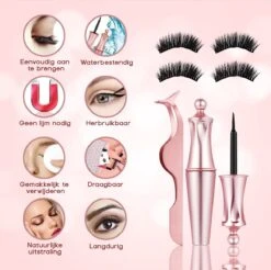 Merkloos La Liva Magnetische Wimpers - Inclusief Eyeliner En Wimper Pincet - 5 Magneetjes - Wimperextentions - Wimperlifting Set - Lash Lift -Cosmetica winkel 1200x1195 1