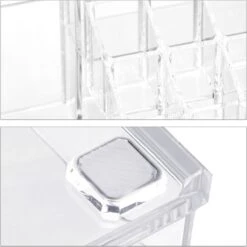Relaxdays Make-up Organizer - Tweedelig - Cosmetica Opbergdoos - Transparant 31 Relaxdays Make-up Organizer - Tweedelig - Cosmetica Opbergdoos - Transparant -Cosmetica winkel 1200x1198 32