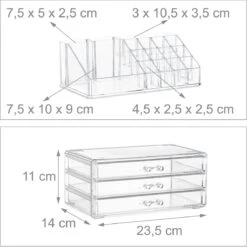 Relaxdays Make-up Organizer Klein - Stapelbaar - Sieradendoosje - Cosmetica - Opbergbox - Doorzichtig 30 Relaxdays Make-up Organizer Klein - Stapelbaar - Sieradendoosje - Cosmetica - Opbergbox - Doorzichtig -Cosmetica winkel 1200x1198 34