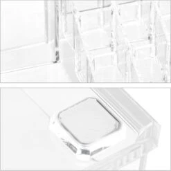 Relaxdays Make-up Organizer Klein - Stapelbaar - Sieradendoosje - Cosmetica - Opbergbox - Doorzichtig 32 Relaxdays Make-up Organizer Klein - Stapelbaar - Sieradendoosje - Cosmetica - Opbergbox - Doorzichtig -Cosmetica winkel 1200x1198 35