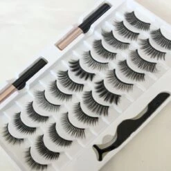24 Magnetische Wimpers Met Eyelinerkit / 12 Paar- Herbruikbare Magnetische Wimpers - Natuurlijk Ogende Wimperspakket, 2 Buizen Magnetische Eyeliner, 3D Magnetische Nepwimperskit Met Wimperpincet - Magnetische Wimpers 12 24 Magnetische Wimpers Met Eyelinerkit / 12 Paar- Herbruikbare Magnetische Wimpers - Natuurlijk Ogende Wimperspakket, 2 Buizen Magnetische Eyeliner, 3D Magnetische Nepwimperskit Met Wimperpincet - Magnetische Wimpers -Cosmetica winkel 1200x1200 10