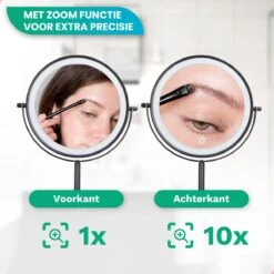 Personal Care Make Up Spiegel Met LED Verlichting - 10x Vergroting – Scheerspiegel - 3 Lichtstanden - Oplaadbaar - Zwart 16 Personal Care Make Up Spiegel Met LED Verlichting - 10x Vergroting – Scheerspiegel - 3 Lichtstanden - Oplaadbaar - Zwart -Cosmetica winkel 1200x1200 1025