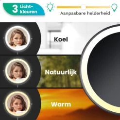 Personal Care Make Up Spiegel Met LED Verlichting - 10x Vergroting – Scheerspiegel - 3 Lichtstanden - Oplaadbaar - Zwart 18 Personal Care Make Up Spiegel Met LED Verlichting - 10x Vergroting – Scheerspiegel - 3 Lichtstanden - Oplaadbaar - Zwart -Cosmetica winkel 1200x1200 1027