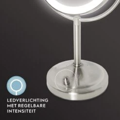 HoMedics MIR8150 Dubbelzijdige Make Up Spiegel Met Verlichting - Vrijstaand - 7x Vergroting - Spiegel Met Ringverlichting -Cosmetica winkel 1200x1200 1037