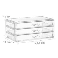 Relaxdays Make-up Organizer Klein - Stapelbaar - Sieradendoosje - Cosmetica - Opbergbox - Doorzichtig 29 Relaxdays Make-up Organizer Klein - Stapelbaar - Sieradendoosje - Cosmetica - Opbergbox - Doorzichtig -Cosmetica winkel 1200x1200 1053