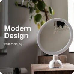 Innovision Make Up Spiegel - Met Verlichting En Zuignap - 360° Verstelbaar - Werkt Op Batterijen En Op Stroom - 5x Vergroot -Cosmetica winkel 1200x1200 1102
