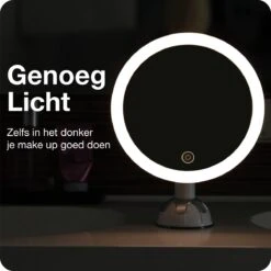 Innovision Make Up Spiegel - Met Verlichting En Zuignap - 360° Verstelbaar - Werkt Op Batterijen En Op Stroom - 5x Vergroot -Cosmetica winkel 1200x1200 1105