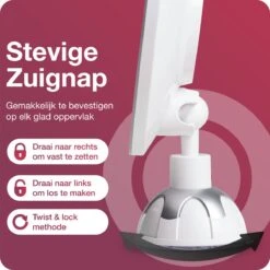 Innovision Make Up Spiegel - Met Verlichting En Zuignap - 360° Verstelbaar - Werkt Op Batterijen En Op Stroom - 5x Vergroot -Cosmetica winkel 1200x1200 1106