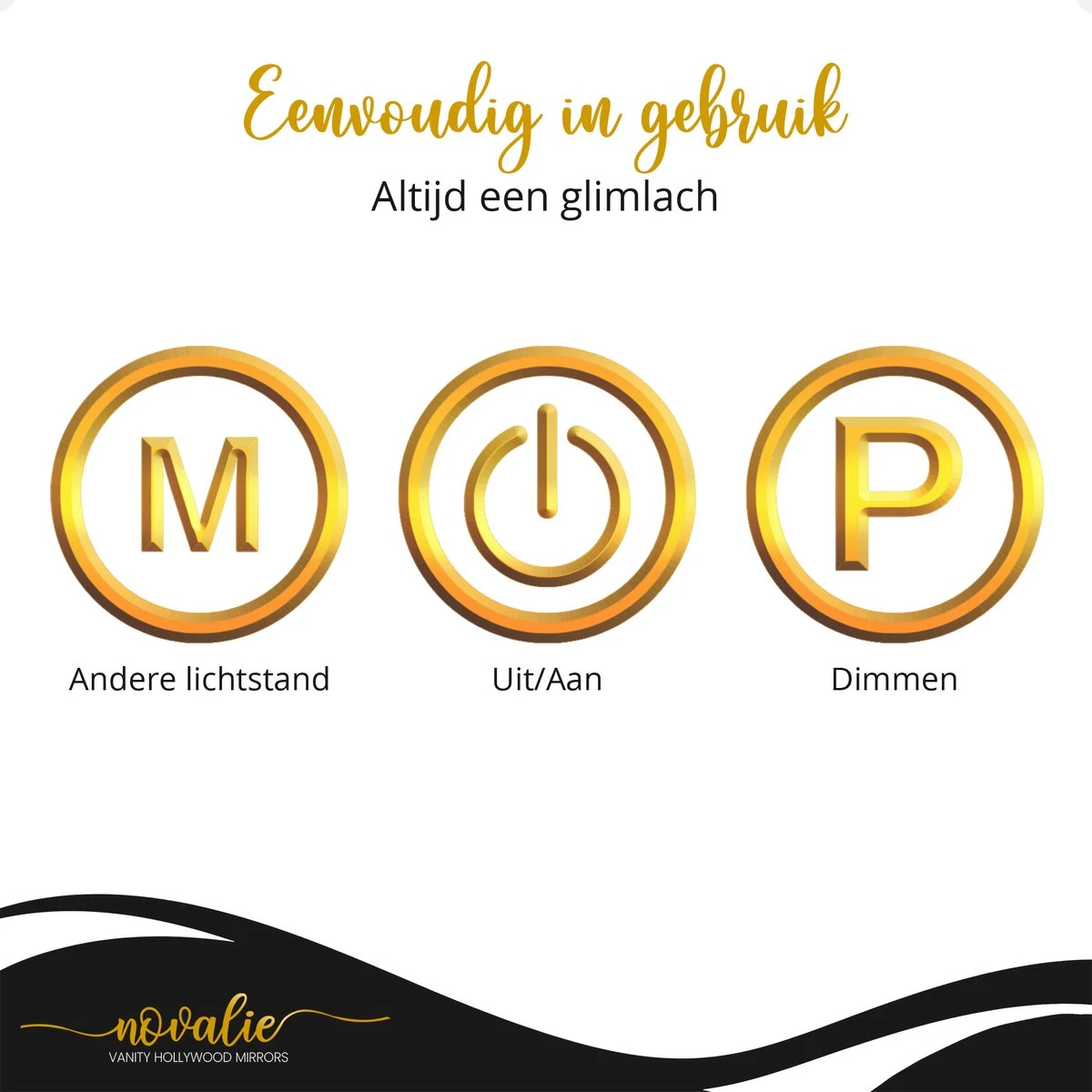 Novalie Hollywood Spiegel Met Verlichting - 65 Cm X 50 Cm - Make Up Spiegel Met Led Lampen – Visagie – Dimbaar / 3 Lichtstanden – Voor Hem / Haar Cadeau – 10x Vergroting – Met Tru-Daylight Verlichting – Wit 13 Novalie Hollywood Spiegel Met Verlichting - 65 Cm X 50 Cm - Make Up Spiegel Met Led Lampen – Visagie – Dimbaar / 3 Lichtstanden – Voor Hem / Haar Cadeau – 10x Vergroting – Met Tru-Daylight Verlichting – Wit - Afbeelding 13
