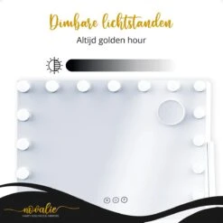 Novalie Hollywood Spiegel Met Verlichting - 65 Cm X 50 Cm - Make Up Spiegel Met Led Lampen – Visagie – Dimbaar / 3 Lichtstanden – Voor Hem / Haar Cadeau – 10x Vergroting – Met Tru-Daylight Verlichting – Wit 29 Novalie Hollywood Spiegel Met Verlichting - 65 Cm X 50 Cm - Make Up Spiegel Met Led Lampen – Visagie – Dimbaar / 3 Lichtstanden – Voor Hem / Haar Cadeau – 10x Vergroting – Met Tru-Daylight Verlichting – Wit -Cosmetica winkel 1200x1200 1176