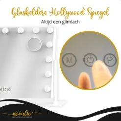 Novalie Hollywood Spiegel Met Verlichting - 65 Cm X 50 Cm - Make Up Spiegel Met Led Lampen – Visagie – Dimbaar / 3 Lichtstanden – Voor Hem / Haar Cadeau – 10x Vergroting – Met Tru-Daylight Verlichting – Wit 30 Novalie Hollywood Spiegel Met Verlichting - 65 Cm X 50 Cm - Make Up Spiegel Met Led Lampen – Visagie – Dimbaar / 3 Lichtstanden – Voor Hem / Haar Cadeau – 10x Vergroting – Met Tru-Daylight Verlichting – Wit -Cosmetica winkel 1200x1200 1177
