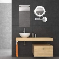 MH Products - Make Up Spiegel - Rond - Wanspiegel - Spiegellamp - 5x Vergroting - 17,5 Cm CM 13 MH Products - Make Up Spiegel - Rond - Wanspiegel - Spiegellamp - 5x Vergroting - 17,5 Cm CM -Cosmetica winkel 1200x1200 1187