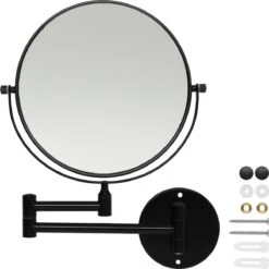 LYVION Make-up Spiegel - Scheerspiegel - Vergrootspiegel - 2 Spiegels - Voor Aan De Wand - Uitklapbaar - Verstelbaar - Cosmeticaspiegel - Dubbelzijdig - RVS - Zwart 7 LYVION Make-up Spiegel - Scheerspiegel - Vergrootspiegel - 2 Spiegels - Voor Aan De Wand - Uitklapbaar - Verstelbaar - Cosmeticaspiegel - Dubbelzijdig - RVS - Zwart -Cosmetica winkel 1200x1200 1194