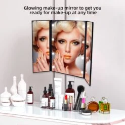 Spiegel Met LED Verlichting - Make-upspiegel - Zwart 13 Spiegel Met LED Verlichting - Make-upspiegel - Zwart -Cosmetica winkel 1200x1200 1221