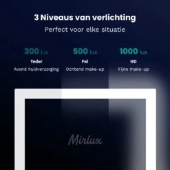 Mirlux Hollywood Spiegel Met Verlichting - Make Up - Visagie - Dimbaar LED Lampen Licht - Zwart 12 Mirlux Hollywood Spiegel Met Verlichting - Make Up - Visagie - Dimbaar LED Lampen Licht - Zwart -Cosmetica winkel 1200x1200 1226