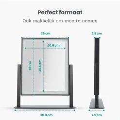 Mirlux Hollywood Spiegel Met Verlichting - Make Up - Visagie - Dimbaar LED Lampen Licht - Zwart 13 Mirlux Hollywood Spiegel Met Verlichting - Make Up - Visagie - Dimbaar LED Lampen Licht - Zwart -Cosmetica winkel 1200x1200 1227