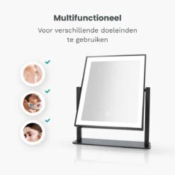 Mirlux Hollywood Spiegel Met Verlichting - Make Up - Visagie - Dimbaar LED Lampen Licht - Zwart 15 Mirlux Hollywood Spiegel Met Verlichting - Make Up - Visagie - Dimbaar LED Lampen Licht - Zwart -Cosmetica winkel 1200x1200 1229