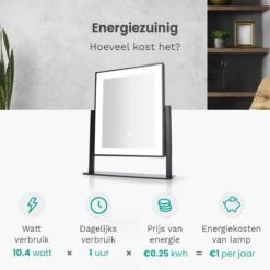 Mirlux Hollywood Spiegel Met Verlichting - Make Up - Visagie - Dimbaar LED Lampen Licht - Zwart 16 Mirlux Hollywood Spiegel Met Verlichting - Make Up - Visagie - Dimbaar LED Lampen Licht - Zwart -Cosmetica winkel 1200x1200 1230