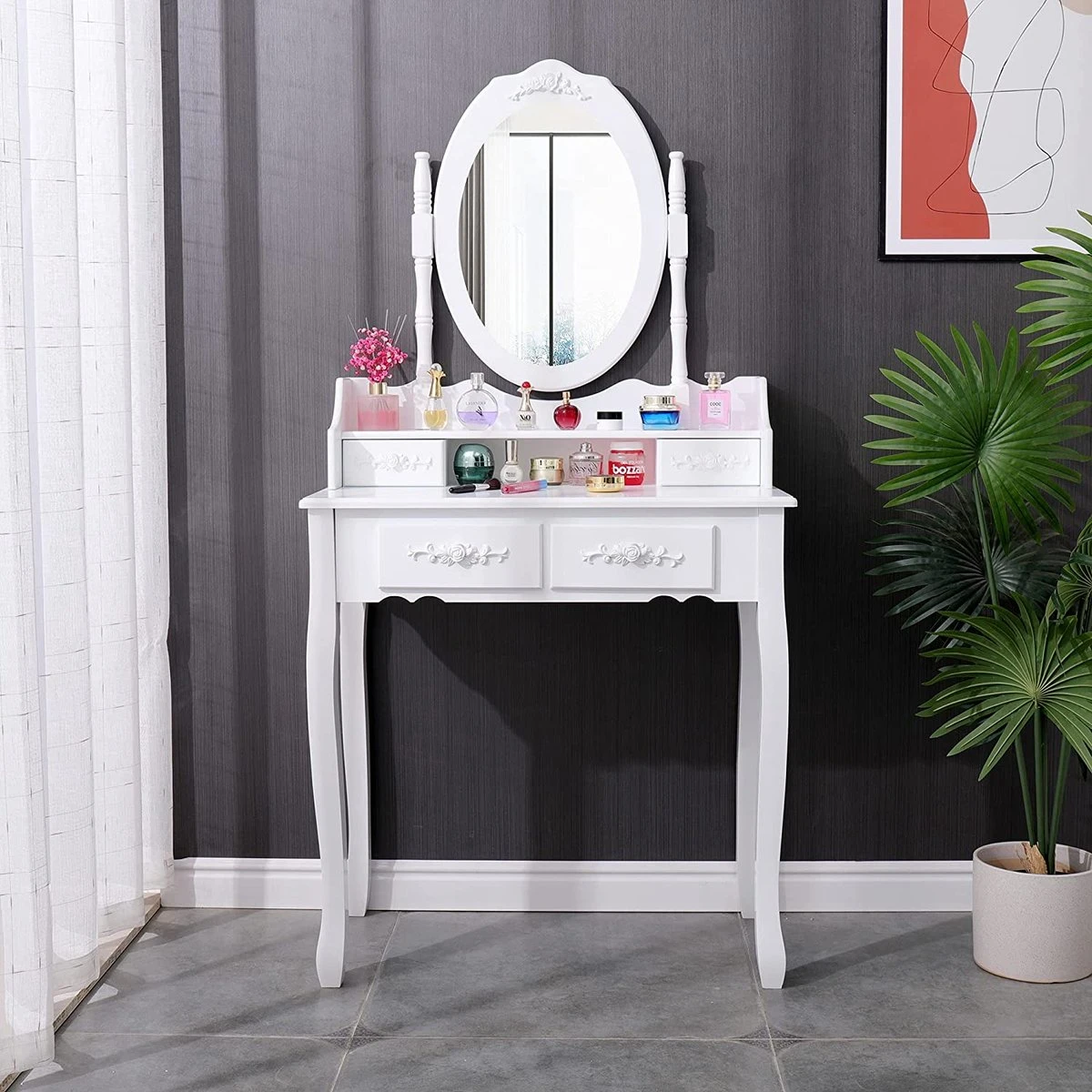 RJRoyal Living Princess Kaptafel Met Spiegel Make Up 5 RJRoyal Living Princess Kaptafel Met Spiegel Make Up - Afbeelding 5