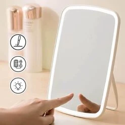 Jordan & Judy Make-upspiegel Met Verlichting - Oplaadbaar - Led Spiegel Make Up Met Touch Switch - Staand Spiegel -Cosmetica winkel 1200x1200 1249