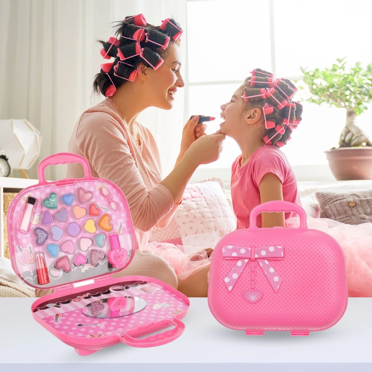 Make Up Koffer 25 Delig - Roze - Make Up Koffer Met Inhoud - Make Up Koffer Meisjes - Make Up Koffer Kinderen - Make Up Set Voor Meisjes 2 Make Up Koffer 25 Delig - Roze - Make Up Koffer Met Inhoud - Make Up Koffer Meisjes - Make Up Koffer Kinderen - Make Up Set Voor Meisjes - Afbeelding 2