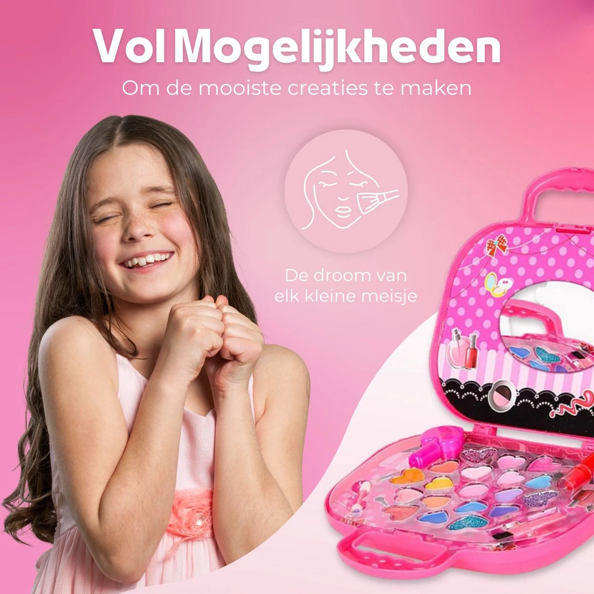 Make Up Koffer 25 Delig - Roze - Make Up Koffer Met Inhoud - Make Up Koffer Meisjes - Make Up Koffer Kinderen - Make Up Set Voor Meisjes 8 Make Up Koffer 25 Delig - Roze - Make Up Koffer Met Inhoud - Make Up Koffer Meisjes - Make Up Koffer Kinderen - Make Up Set Voor Meisjes - Afbeelding 8