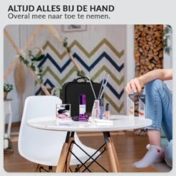 Cosmetica Koffer - Make-up Koffer Met Verstelbare Vakken - Visagie En Nagelstyliste Beauty Koffer - 26x23x9CM 27 Cosmetica Koffer - Make-up Koffer Met Verstelbare Vakken - Visagie En Nagelstyliste Beauty Koffer - 26x23x9CM -Cosmetica winkel 1200x1200 1279