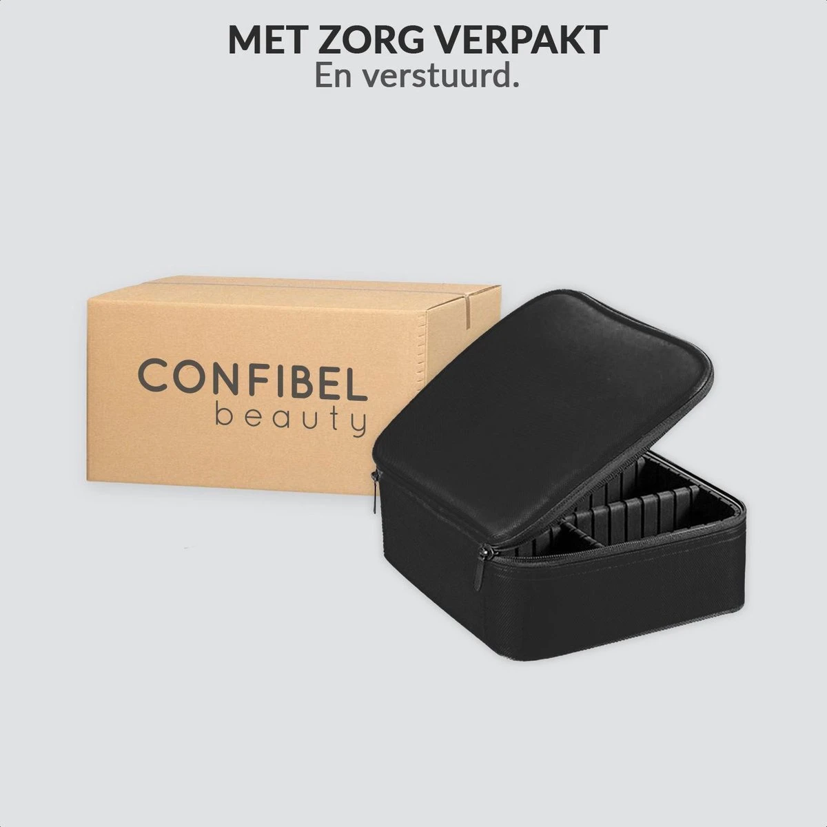 Cosmetica Koffer - Make-up Koffer Met Verstelbare Vakken - Visagie En Nagelstyliste Beauty Koffer - 26x23x9CM 20 Cosmetica Koffer - Make-up Koffer Met Verstelbare Vakken - Visagie En Nagelstyliste Beauty Koffer - 26x23x9CM - Afbeelding 20
