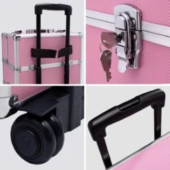 TecTake Cosmetica Koffer Met 3 Etages - Roze - Make-up Koffer 16 TecTake Cosmetica Koffer Met 3 Etages - Roze - Make-up Koffer -Cosmetica winkel 1200x1200 1286