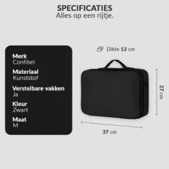 Cosmetica Koffer - Make-up Koffer Met Verstelbare Vakken - Visagie En Nagelstyliste Beauty Koffer - 37x27x13CM 18 Cosmetica Koffer - Make-up Koffer Met Verstelbare Vakken - Visagie En Nagelstyliste Beauty Koffer - 37x27x13CM -Cosmetica winkel 1200x1200 1304