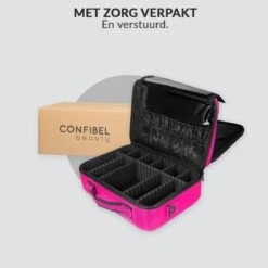 Cosmetica Koffer - Make-up Koffer Met Verstelbare Vakken - Visagie En Nagelstyliste Beauty Koffer - 40x30x14CM - Roze 23 Cosmetica Koffer - Make-up Koffer Met Verstelbare Vakken - Visagie En Nagelstyliste Beauty Koffer - 40x30x14CM - Roze -Cosmetica winkel 1200x1200 1325