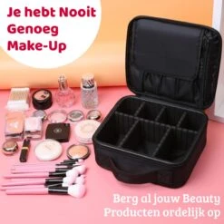 Mmoods Make-up Koffer – Make Up Tas Reizen – Makeup Organizer Verstelbaar -Beautycase Waterdicht – Make-up Tasje Voor Onderweg – Toilettas Voor Cosmetica Zwart 12 Mmoods Make-up Koffer – Make Up Tas Reizen – Makeup Organizer Verstelbaar -Beautycase Waterdicht – Make-up Tasje Voor Onderweg – Toilettas Voor Cosmetica Zwart -Cosmetica winkel 1200x1200 1336