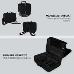 Cosmetica Koffer - Make-up Koffer Met Verstelbare Vakken - Visagie En Nagelstyliste Beauty Koffer - 40x30x14CM 18 Cosmetica Koffer - Make-up Koffer Met Verstelbare Vakken - Visagie En Nagelstyliste Beauty Koffer - 40x30x14CM -Cosmetica winkel 1200x1200 1340